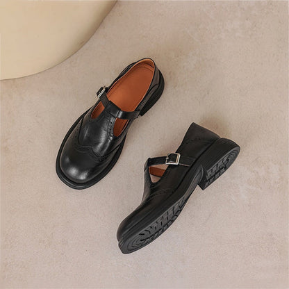 Fleur | Elegant Vegan Leather Mary Jane Sandal