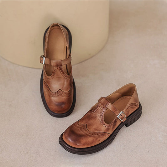 Fleur | Elegant Vegan Leather Mary Jane Sandal