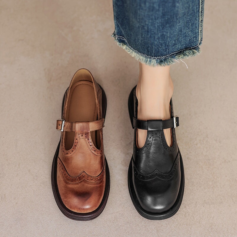 Fleur | Elegant Vegan Leather Mary Jane Sandal
