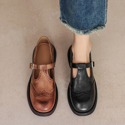 Fleur | Elegant Vegan Leather Mary Jane Sandal