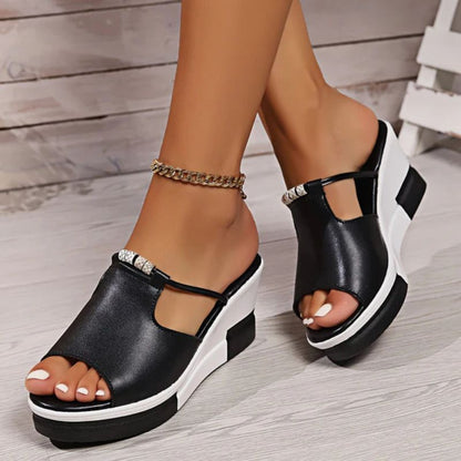 Stephanie | Women's Platform T-Bar Sandals
