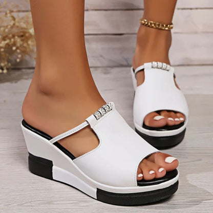 Stephanie | Women's Platform T-Bar Sandals