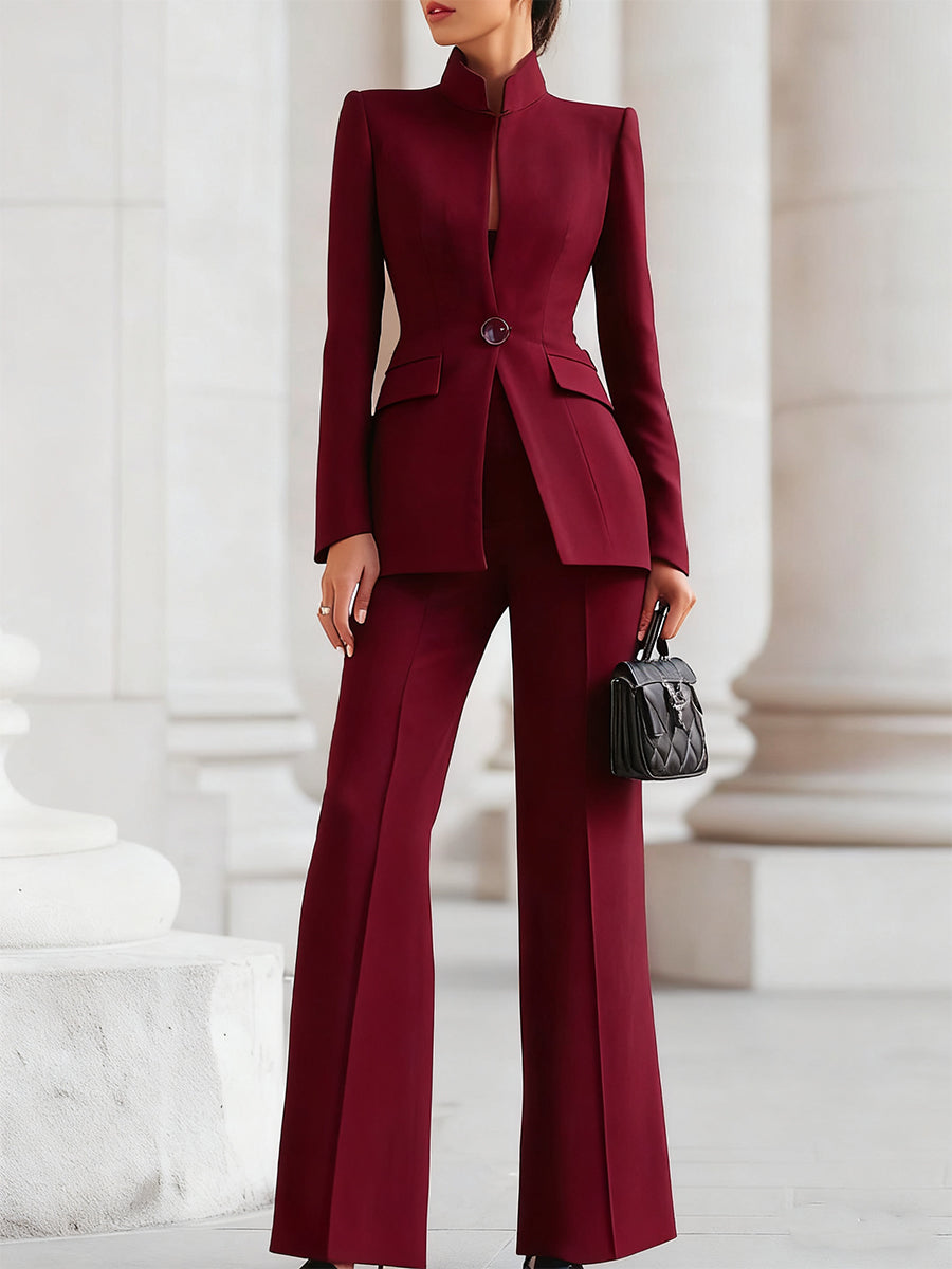 Amelia | Women's Blazer & Pants Set – Navy