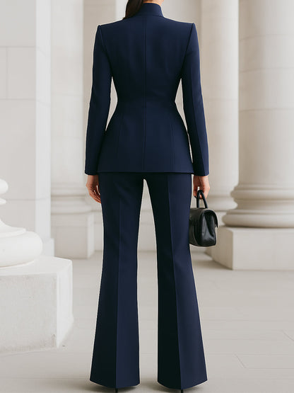 Amelia | Women's Blazer & Pants Set – Navy