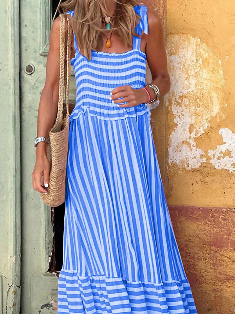 Dilys | Elegant Striped Summer Dress
