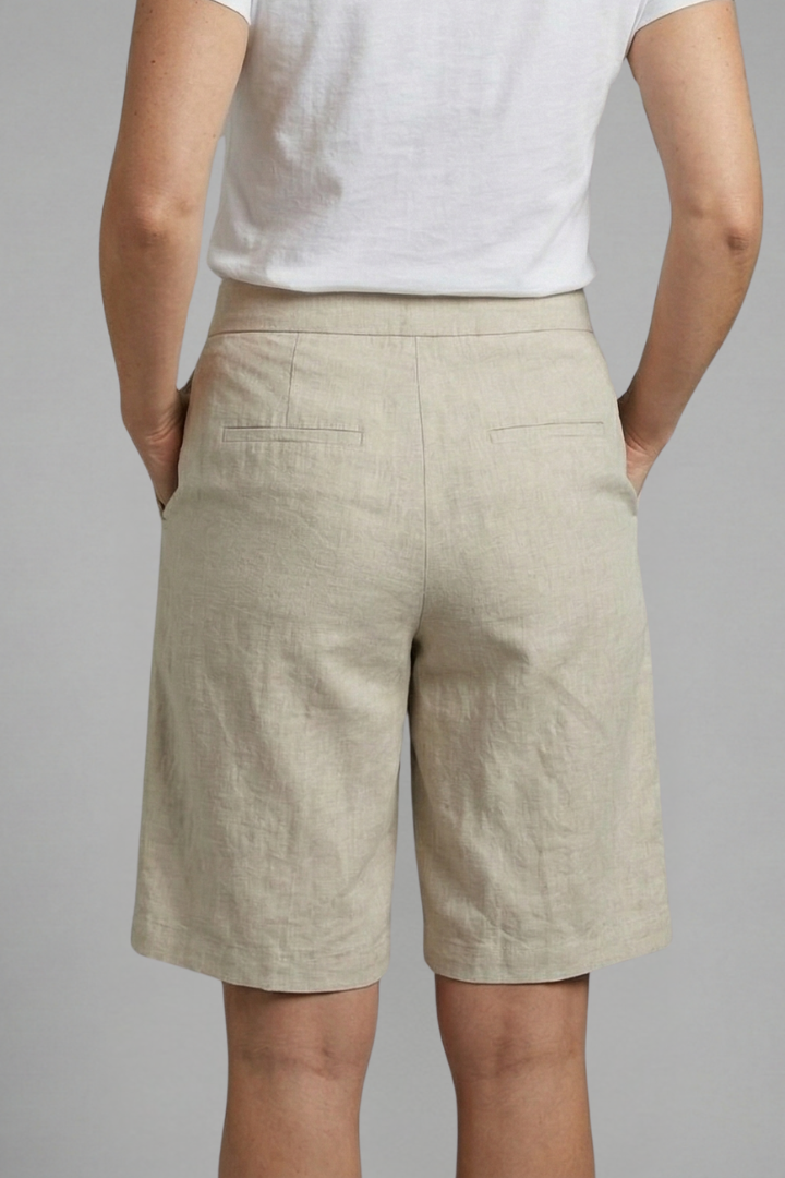 Hana | Women's High Waisted Knee Length Shorts
