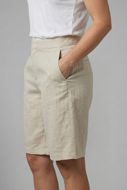 Hana | Women's High Waisted Knee Length Shorts