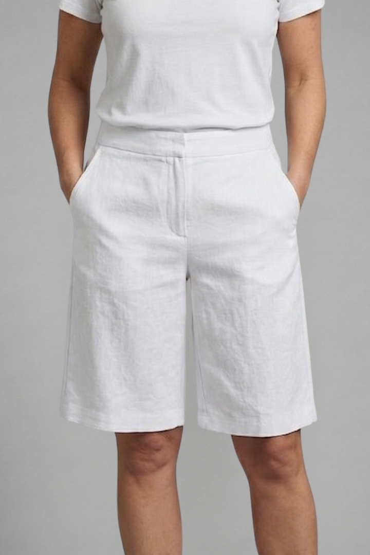Hana | Women's High Waisted Knee Length Shorts