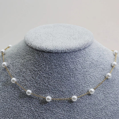 Dorothea | Gold Pearl Necklace
