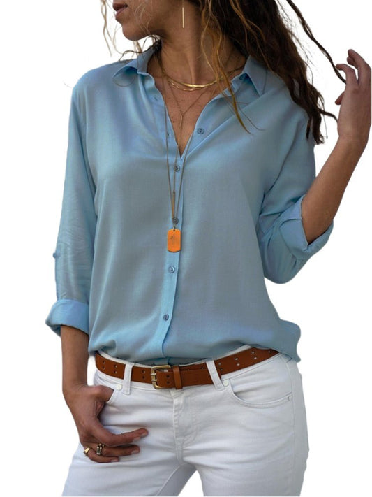 Clodagh2™ | Women's Button Down Long Sleeve Shirt