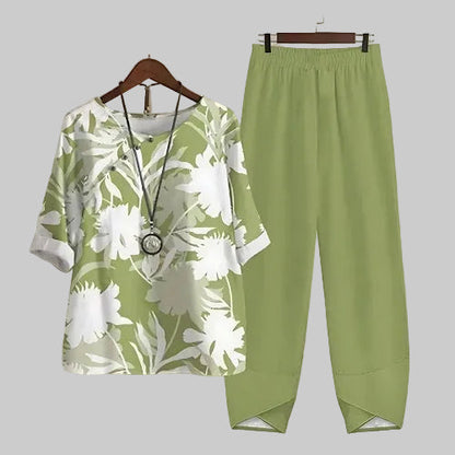 Stephanie | Women's Two Piece Set Butterfly Print