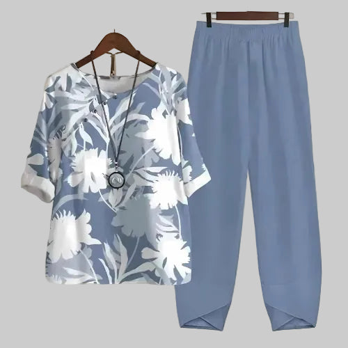 Stephanie | Women's Two Piece Set Butterfly Print