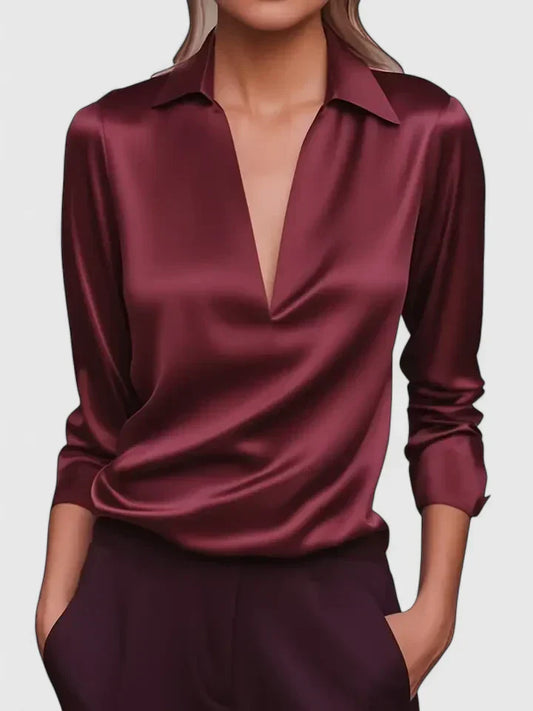 Eugenie2™ | Women's Collared Long Sleeve Blouse