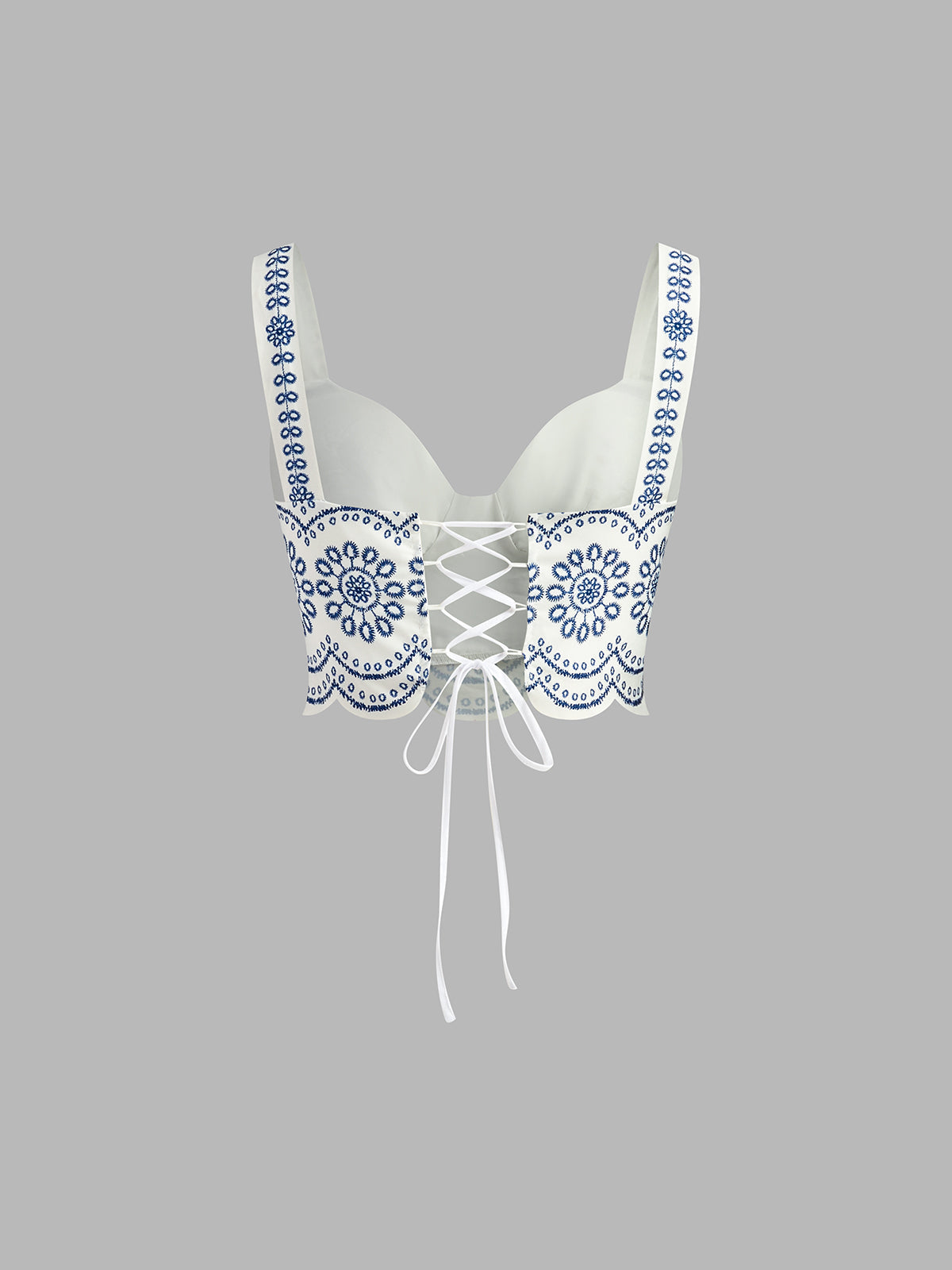 Santorini | Women's Maxi Skirt Co-Ord Set Embroidered Crop Top