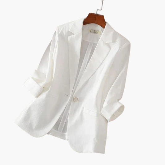 Vale | Women's 3/4 Sleeve Pink Blazer