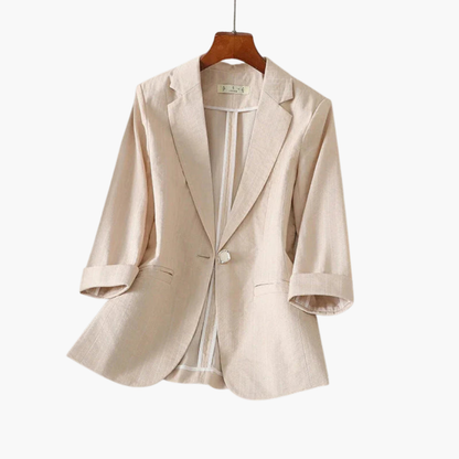 Vale | Women's 3/4 Sleeve Pink Blazer