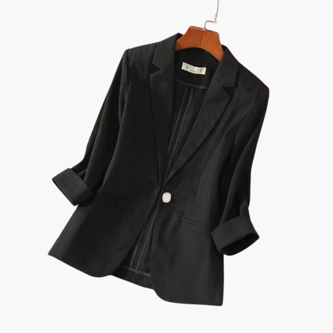 Vale | Women's 3/4 Sleeve Pink Blazer