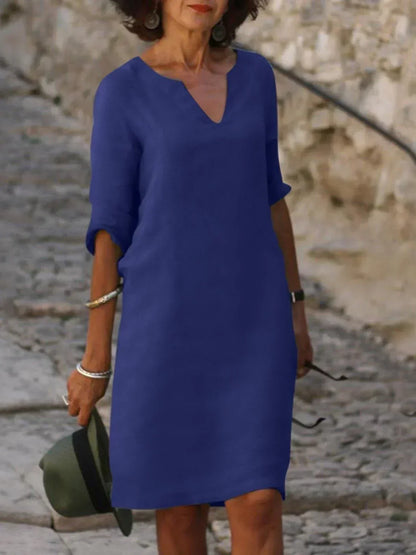 Fabienne | Elegant Dress with V-Neck
