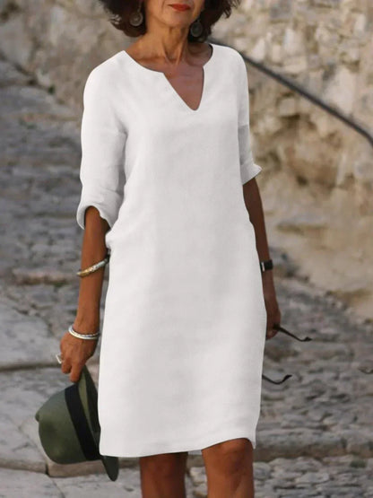 Fabienne | Elegant Dress with V-Neck