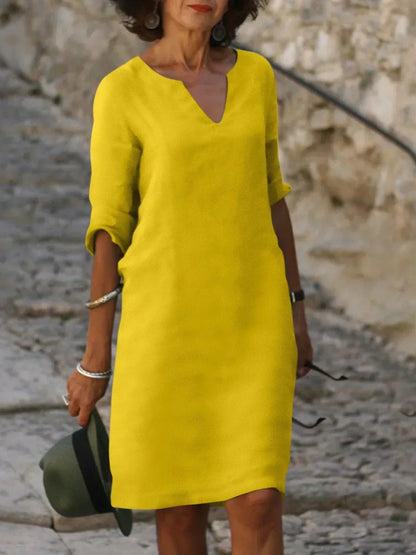 Fabienne | Elegant Dress with V-Neck