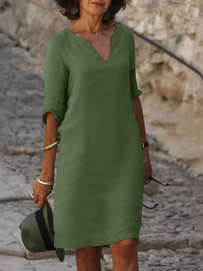Fabienne | Elegant Dress with V-Neck