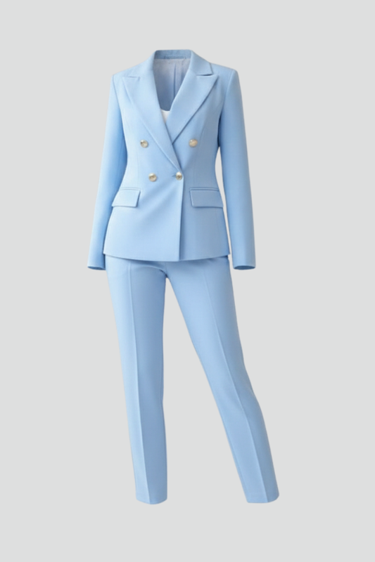 Electra2™ | Women's Double Breasted Blazer Suit Set