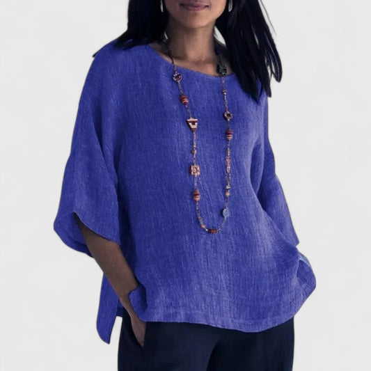 Jacqueline | Women's Round Neck 3/4 Sleeve Blouse