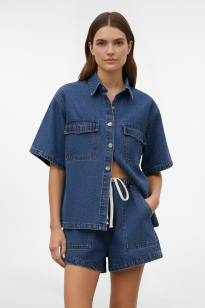 Calliope2™ | Women's Short Sleeve Collared Set