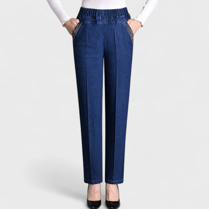 Jennifer2™ | Women's Stretch Jeans with Side Pockets and Elastic Waist