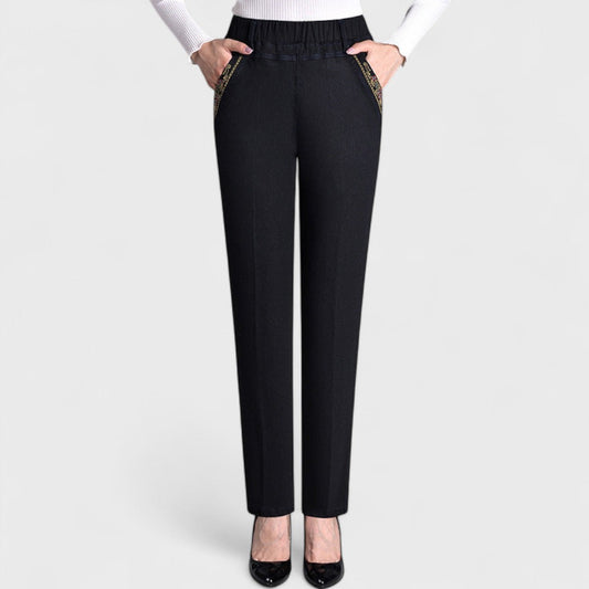 Jennifer2™ | Women's Stretch Jeans with Side Pockets and Elastic Waist