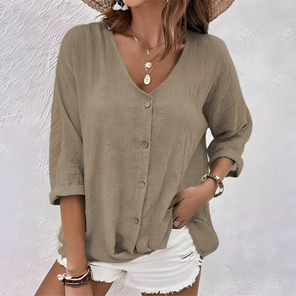Eden | Relaxed Button-Up Blouse