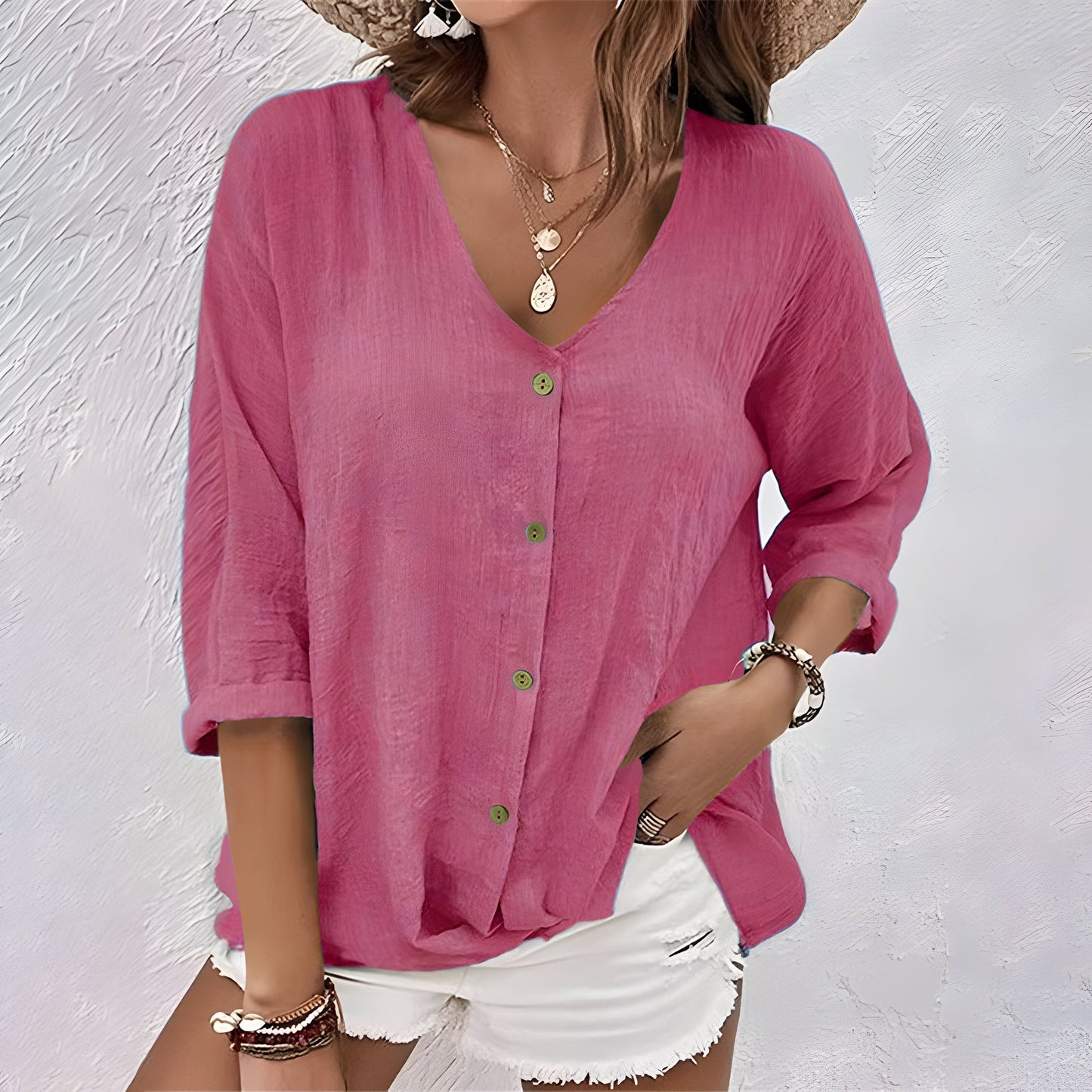 Eden | Relaxed Button-Up Blouse