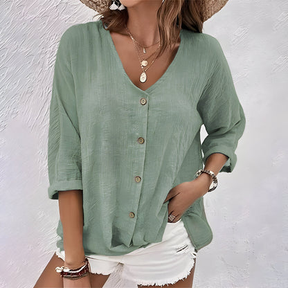 Eden | Relaxed Button-Up Blouse