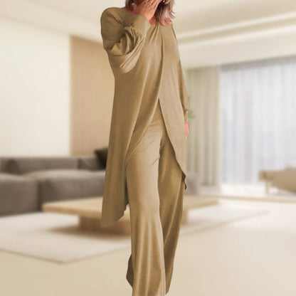 Haven | Women's Wide Leg Pants & Long Sleeve Tunic Set