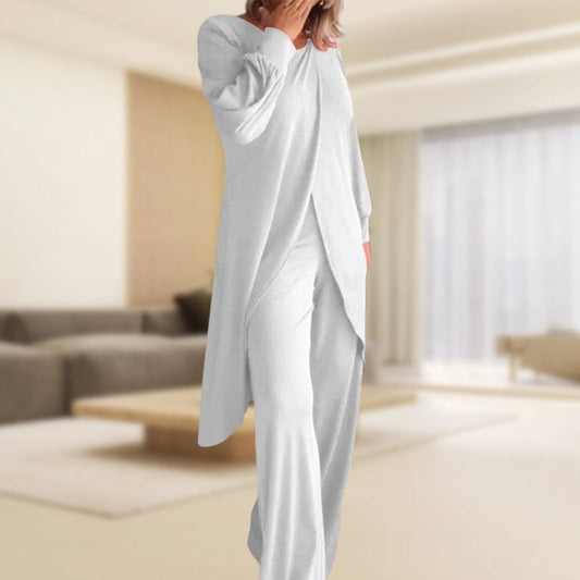 Haven | Women's Wide Leg Pants & Long Sleeve Tunic Set