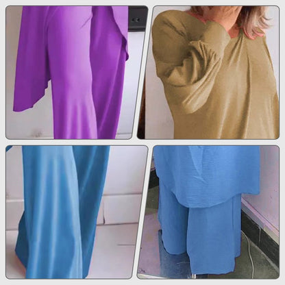 Haven | Women's Wide Leg Pants & Long Sleeve Tunic Set