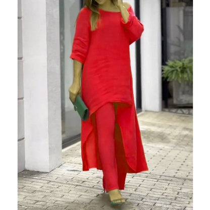 Seraphine | Women's Wide Leg Pants & Longline Tunic Two Piece Set