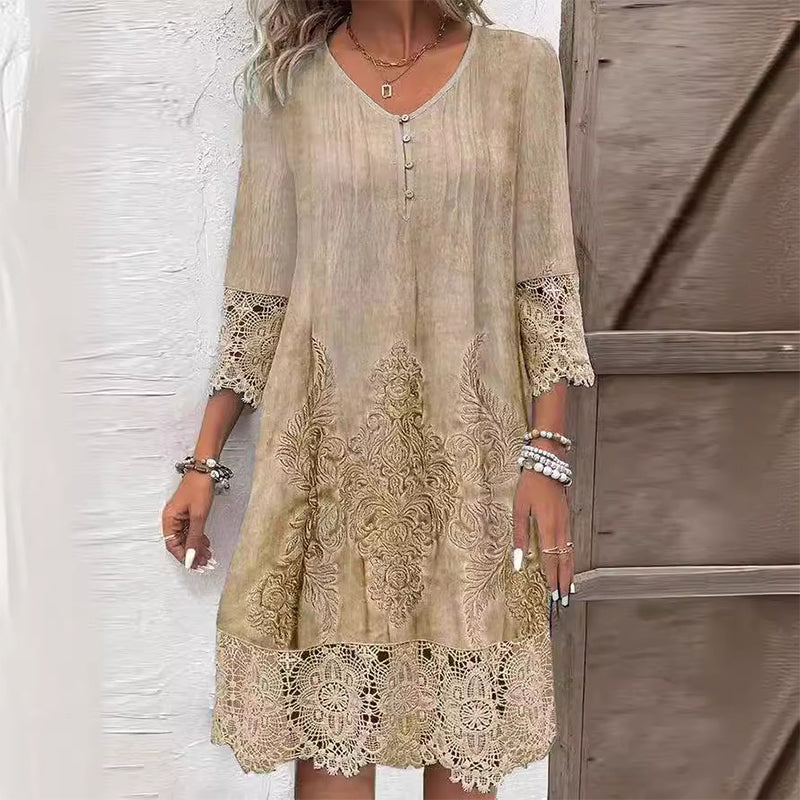 Isla™ | Floral Midi Dress