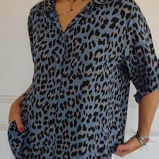 Blythe | Stylish Leopard Print Blouse
