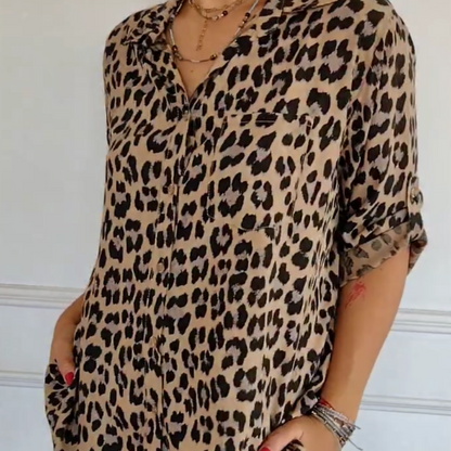 Blythe | Stylish Leopard Print Blouse