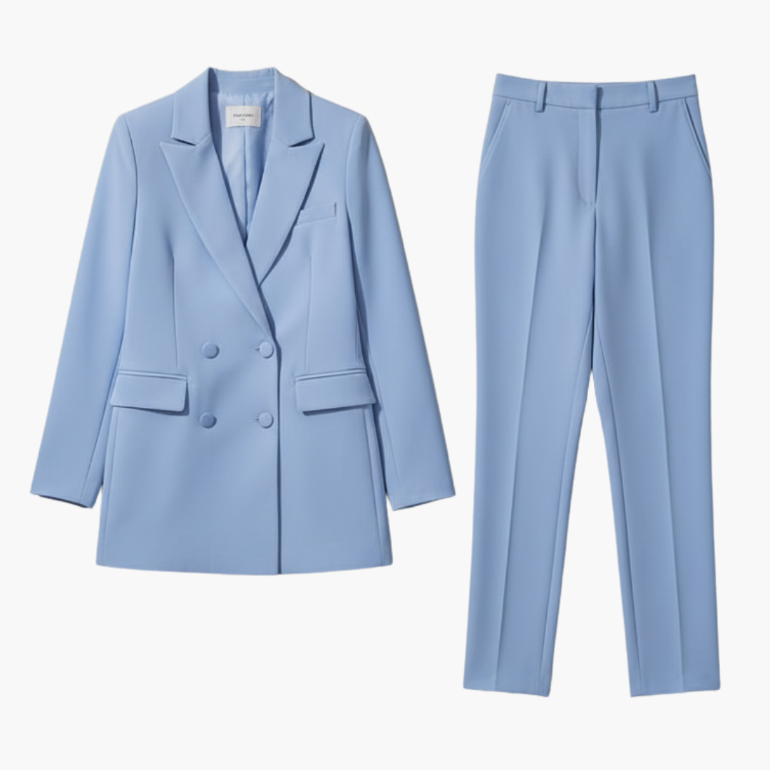 Henriette2™ | Women's Double Breasted Blazer Suit Set