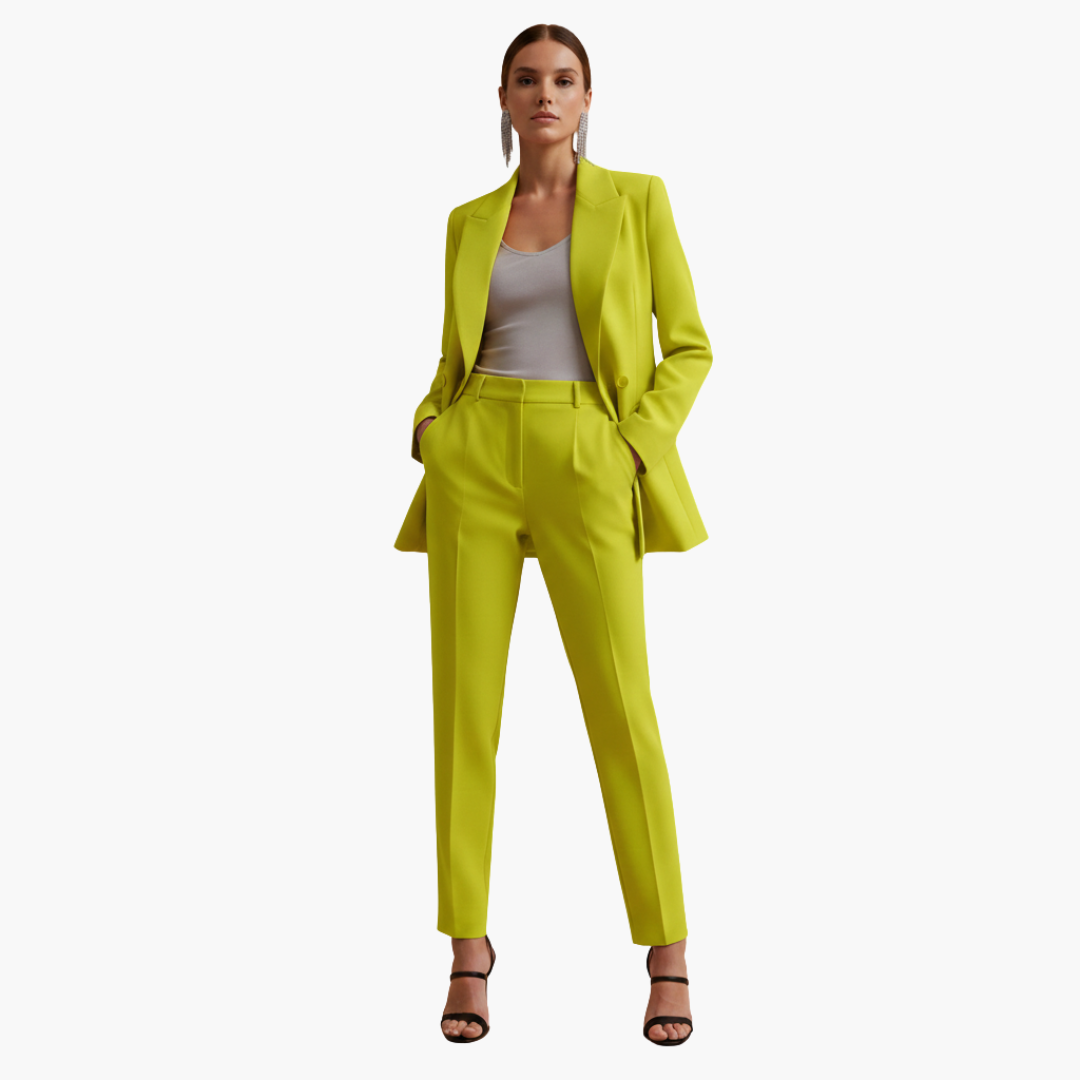 Henriette2™ | Women's Double Breasted Blazer Suit Set
