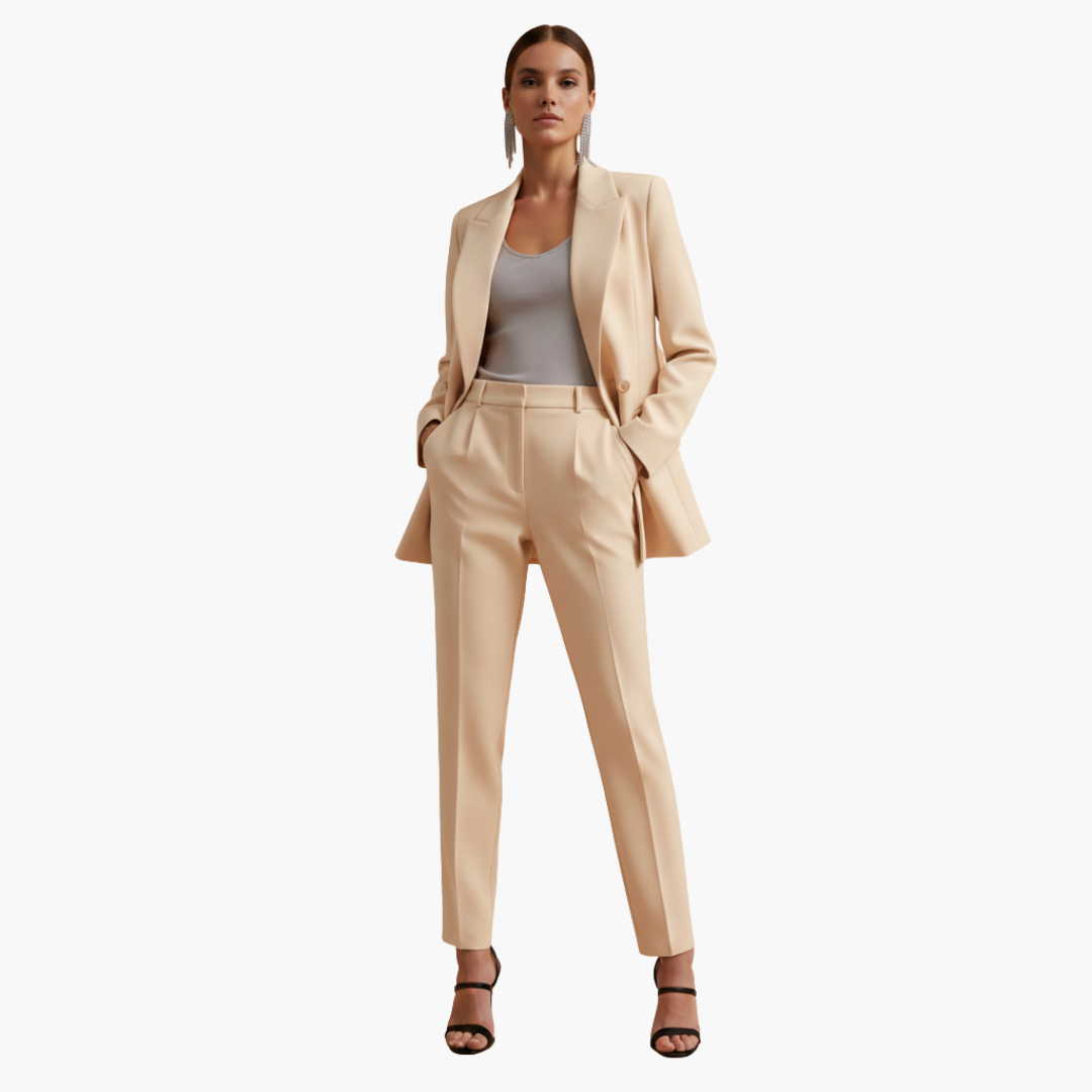 Henriette2™ | Women's Double Breasted Blazer Suit Set
