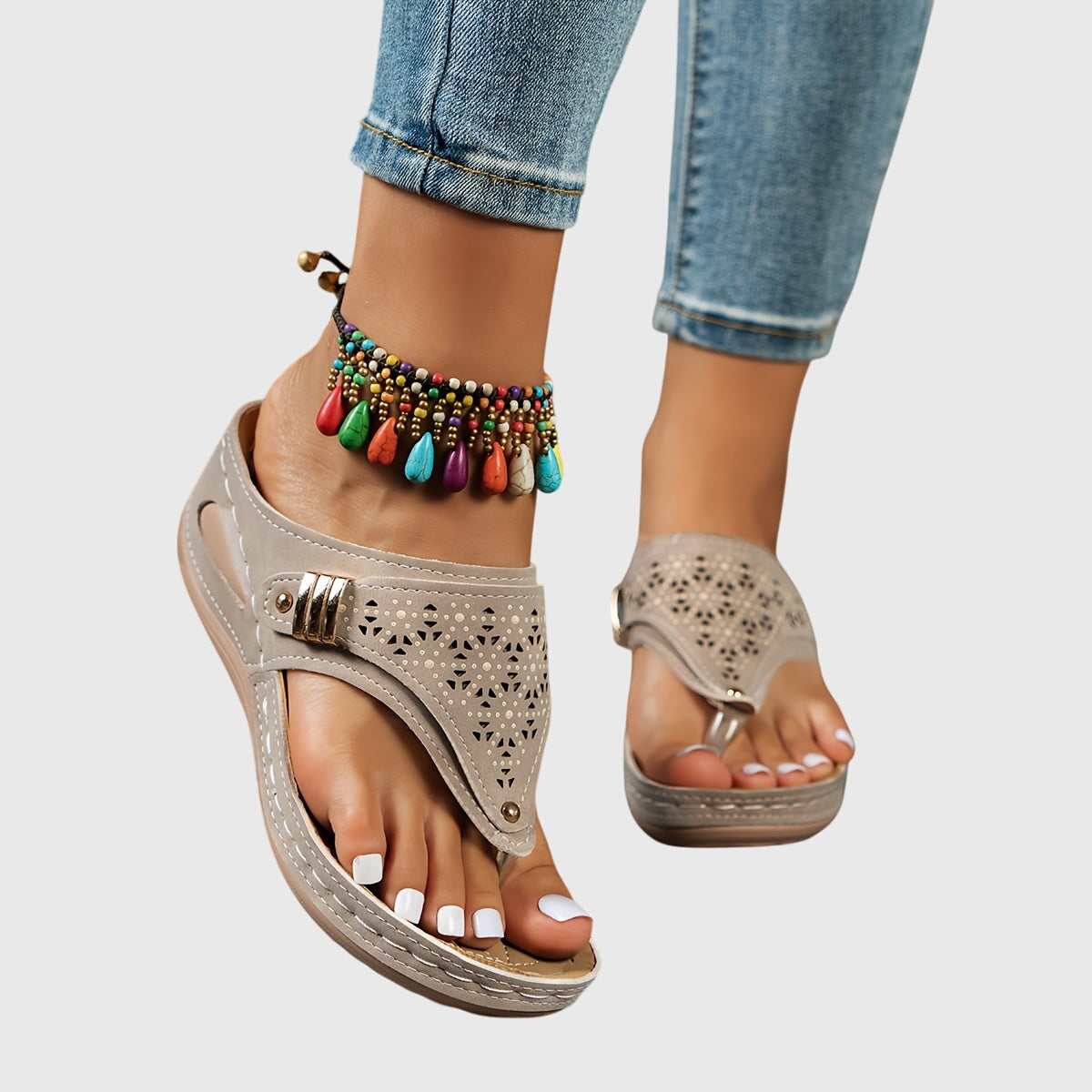 Jaidah | Women's Platform Ankle Strap Sandals