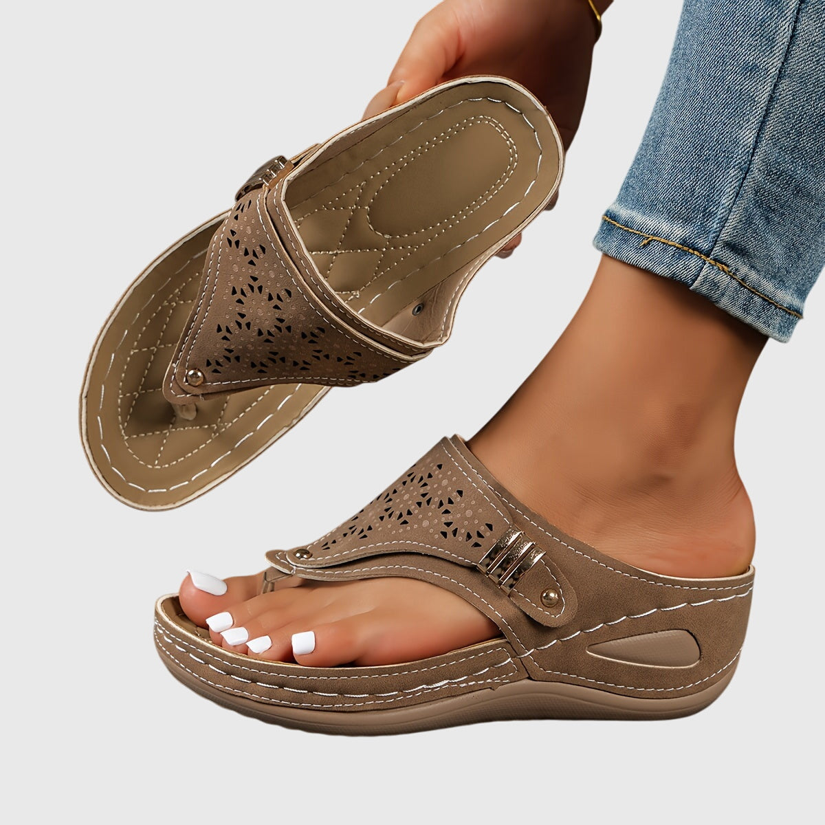 Jaidah | Women's Platform Ankle Strap Sandals