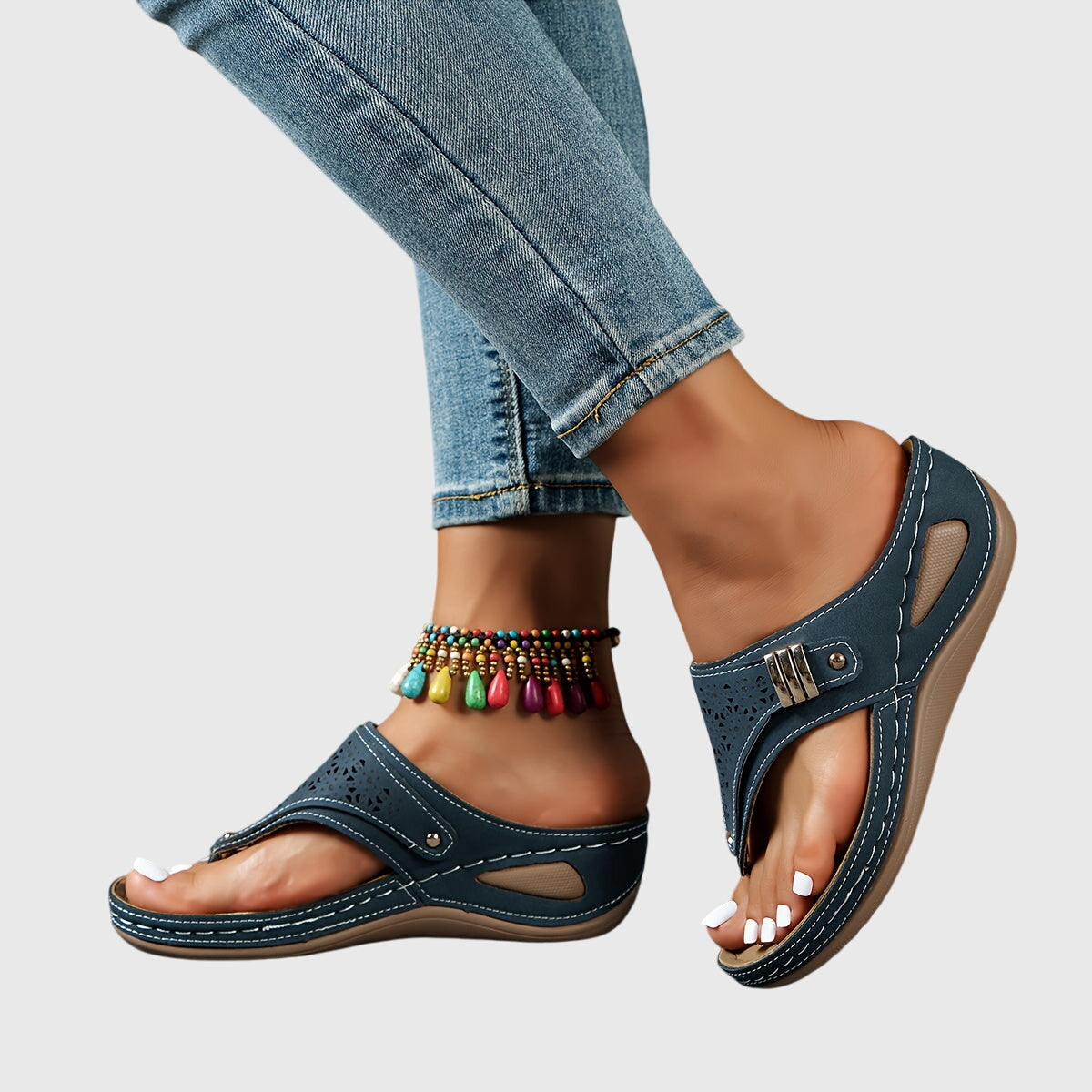 Jaidah | Women's Platform Ankle Strap Sandals