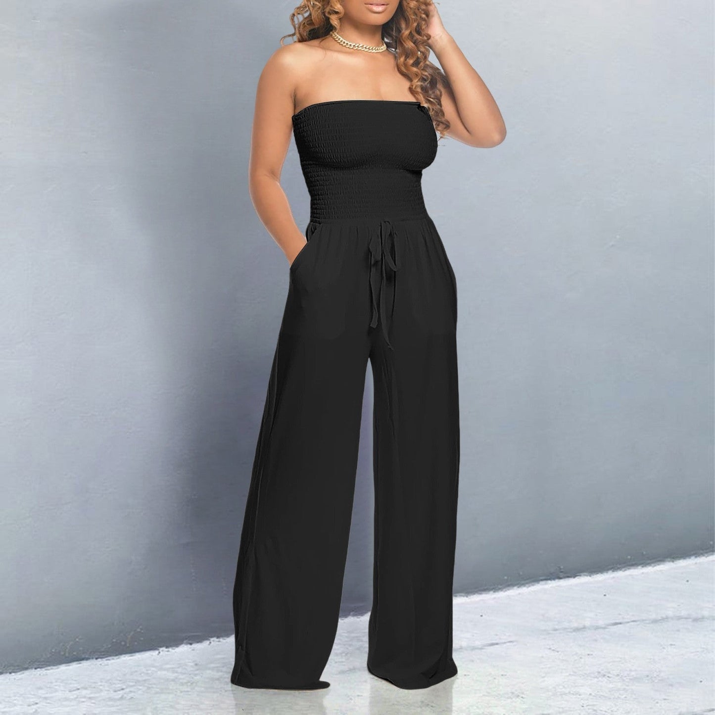 Faye | Contemporary Off-Shoulder Jumpsuit