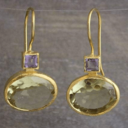 Savanna™ | Vintage Green Crystal Gold Earrings