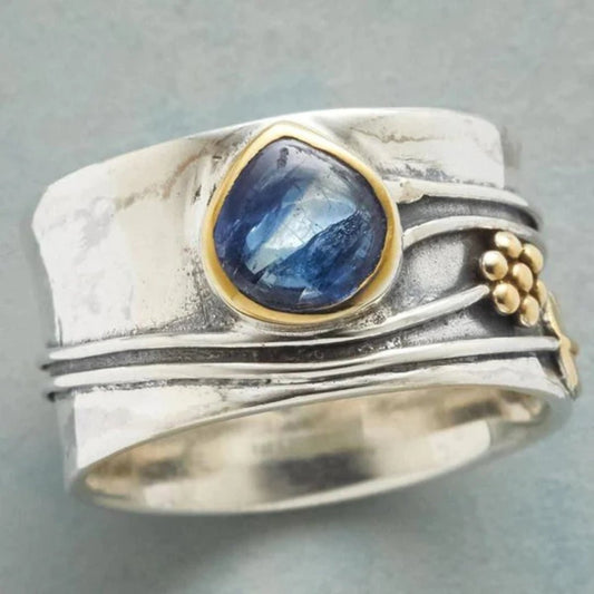 Cara | Vintage Blue Stone Ring