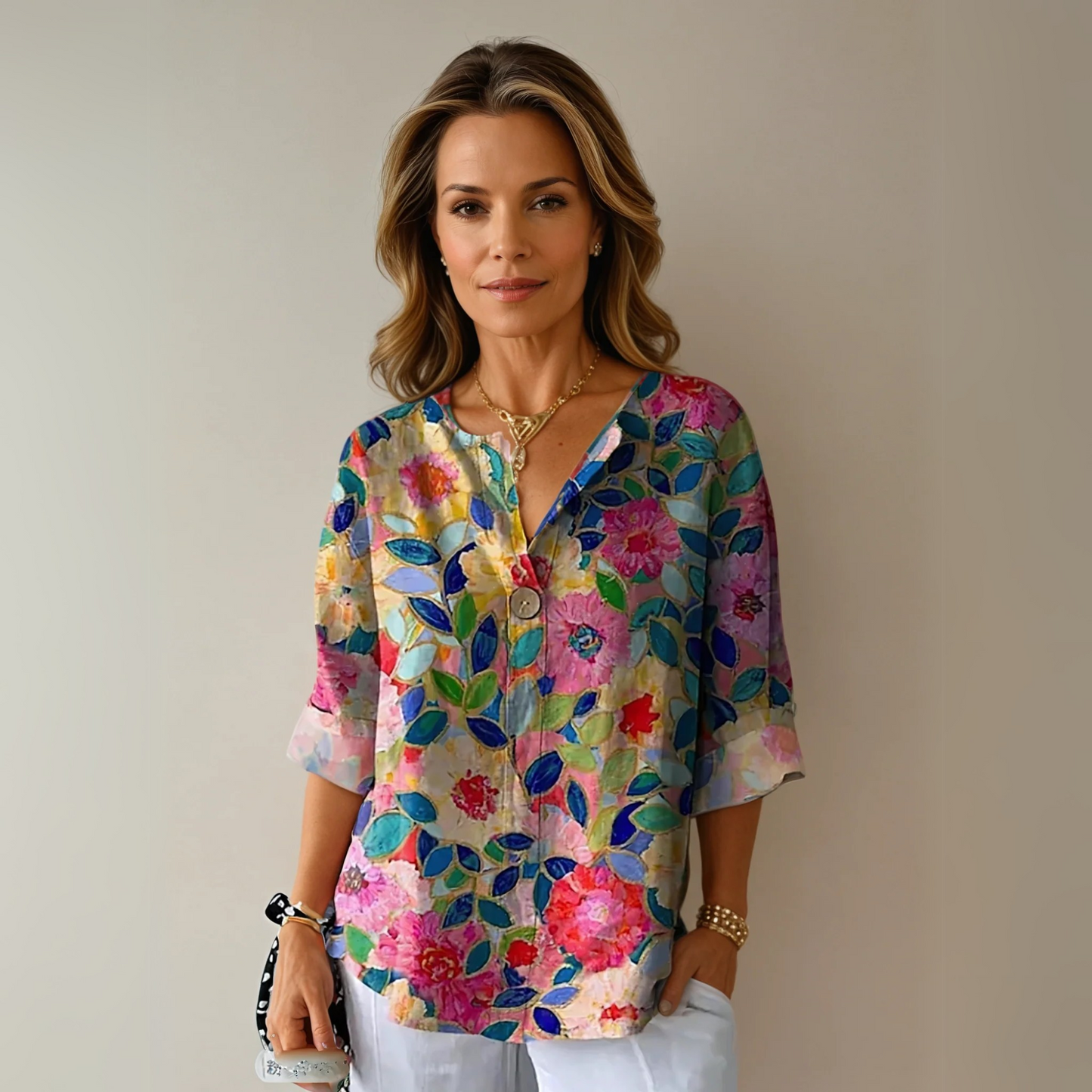 Flora | Chic Floral Print Blouse